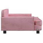 vidaXL Canapé pour enfants rose 90x53x30 cm velours