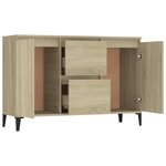vidaXL Buffet chêne sonoma 102x35x70 cm bois d'ingénierie
