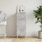 vidaXL Buffet Gris béton 33 x 34 5 x 90 cm Bois d'ingénierie
