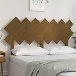 vidaXL Tête de lit Marron miel 141x3x80 5 cm Bois massif de pin