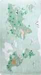 Tapis enfant MONDE 100 x 160 cm - Vert