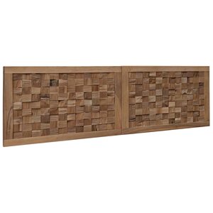 vidaXL Tête de lit Naturel Bois de teck massif