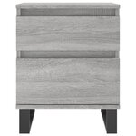 vidaXL Table de chevet sonoma gris 40x35x50 cm bois d’ingénierie