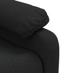 vidaXL Fauteuil inclinable électrique Noir Tissu
