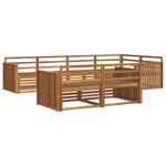 vidaXL Ensemble de canapés d'extérieur 7 pc Naturel