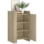 vidaXL Buffet chêne sonoma 45x35x75 cm bois d'ingénierie