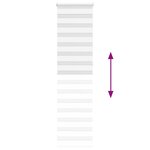 vidaXL Store zèbre blanc 65x230 cm largeur du tissu 60 9 cm polyester