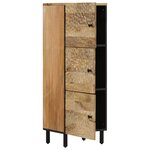 vidaXL Buffet 40x33x110 cm bois de manguier massif