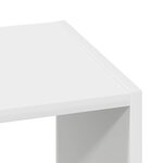 vidaXL Bibliothèque empilable blanc 30x30x80 cm bois d'ingénierie