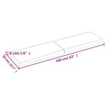 vidaXL Étagère murale 160x50x(2-4) cm bois de chêne massif non traité