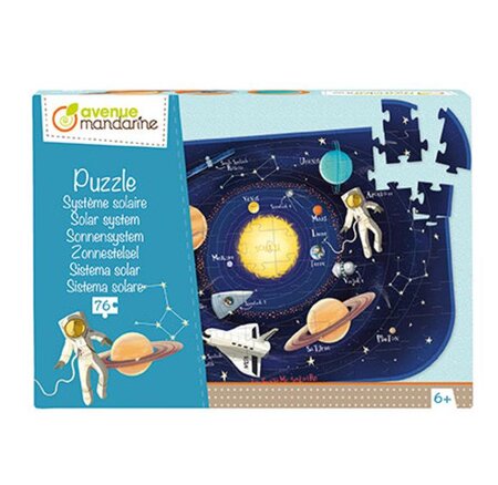 Puzzle Educatif Grand Format le Système solaire 76 Pièces AVENUE MANDARINE