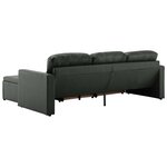 vidaXL Canapé-lit modulaire 3 places Gris Similicuir