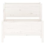vidaXL Jardinière blanc 84 5x84x75 cm bois massif de pin