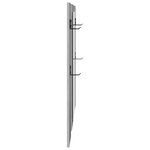 vidaXL Porte-manteau mural avec stockage avec miroir Sonoma gris 96 x 1 5 x 90 cm