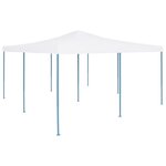vidaXL Belvédère pliable 5x5 m Blanc