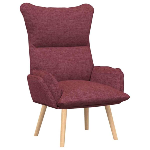 vidaXL fauteuil Bordeaux 69 x 74 x 93 cm Tissu Sherpa