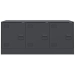 vidaXL Meuble TV anthracite 99x39x44 cm acier