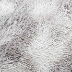 vidaXL Tapis Shaggy à poils longs NAVARRA gris argenté 160x160 cm