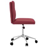 vidaXL Chaises à manger lot de 4 rouge bordeaux similicuir