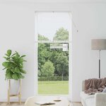 vidaXL Store de Fenêtre avec des rideaux Autre Blanc 80 x 130 cm Aluminium