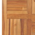 vidaXL Dessus de table Bois de teck solide Carré 80x80x2 5 cm