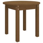 vidaXL Table basse Marron miel Ø 45x40 cm Bois massif de pin