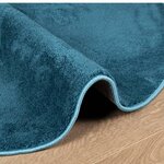 vidaXL Tapis OVIEDO à poils courts turquoise Ø 80 cm