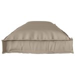 vidaXL Set de coussins de palette 2 Pièces Taupe 150 x 40 x 8 cm