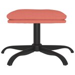 vidaXL Repose-pied Rose 60x60x36 cm Velours