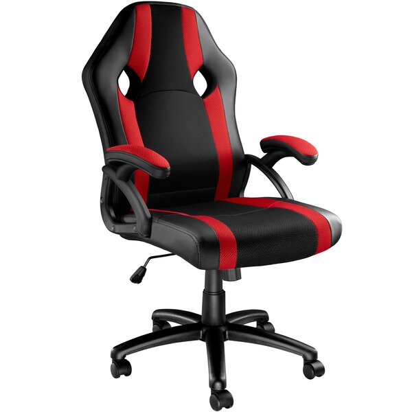 Tectake Chaise gamer GOODMAN - noir/rouge