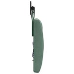 vidaXL Tête de lit suspendue Avec lumière LED Vert Mer Velours