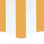 Vidaxl tissu de remplacement pour auvent jaune et blanc 4 5x3 5 m