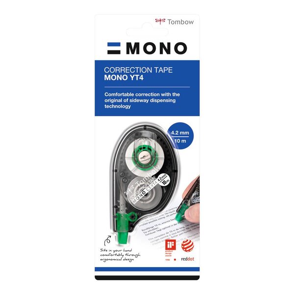 Roller Correcteur Latéral MONO CT-YT4 - 4,2 mm x 10 M x 12 TOMBOW