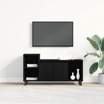 vidaXL Meuble TV Chêne noir 100 x 35 x 55 cm Bois d'ingénierie