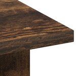 vidaXL Table basse Chêne fumé 77 x 55 x 42 cm Bois d'ingénierie