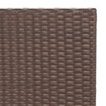 vidaXL Ensemble de bistro pliable 3 Pièces Marron Résine tressée