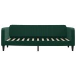 vidaXL Lit de repos sans matelas vert foncé 80x200 cm velours