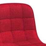 vidaXL Chaise pivotante de salle à manger Rouge bordeaux Tissu