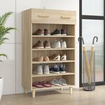 vidaXL Armoire à chaussures Chêne sonoma 60x35x105cm Bois d'ingénierie