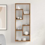 vidaXL Étagère murale en bois ancien 36 x 16 x 90 cm Bois d'ingénierie