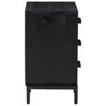 vidaXL Tables de chevet 2 Pièces Noir 40x30x55 cm Bois de pin massif