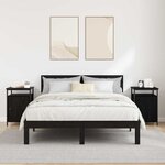 vidaXL Cabinet de chevet 2 Pièces Chêne noir 40 x 42 x 60cm