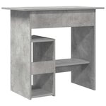 vidaXL Bureau Gris béton 80x45x74 cm Bois d’ingénierie