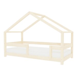 Lit cabane enfant LUCKY 120 x 180 bois naturel