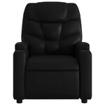 vidaXL Fauteuil de massage inclinable électrique noir similicuir