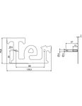 THIRARD - Lettre TER inox H.76mm à visser - THIRARD