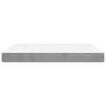 vidaXL Matelas de lit à ressorts ensachés gris clair 140x220x20 cm
