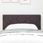 vidaXL Tête de lit avec des lumières à LED Réglable Marron 80 cm tissu