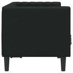 vidaXL Canapé Chesterfield Argyle Noir 174 x 74.5 x 70.5 cm Faux cuir