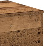 vidaXL Table basse Bois Ancien 80 x 80 x 31 cm